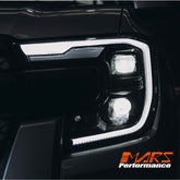 Raptor Style Full LED Upgrade Head Lights with Sequential Indicator for NEW GEN Ford Ranger XL & XLS 2022+